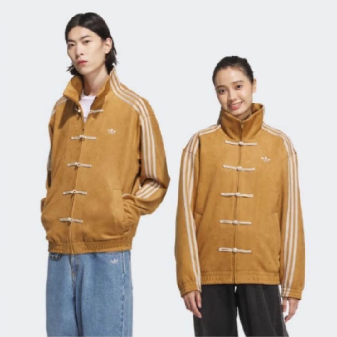 海外限定アディダス巳年 トラック スエード ジャケット マスタードイエロー L