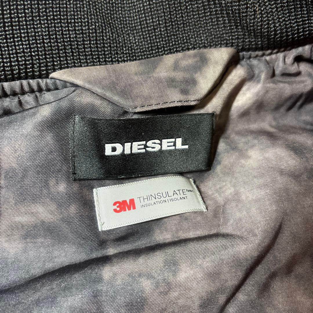 【極美品】DIESEL ムラ染め MA-1 ボンバージャケット デジタルカモ