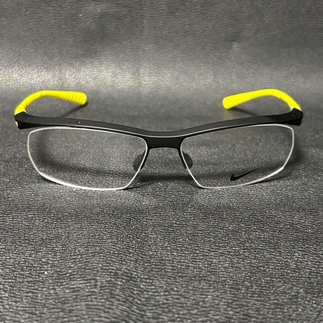 NIKE(ナイキ)ボルテックス/7070/3 メガネフレーム/イエロー×ブラック