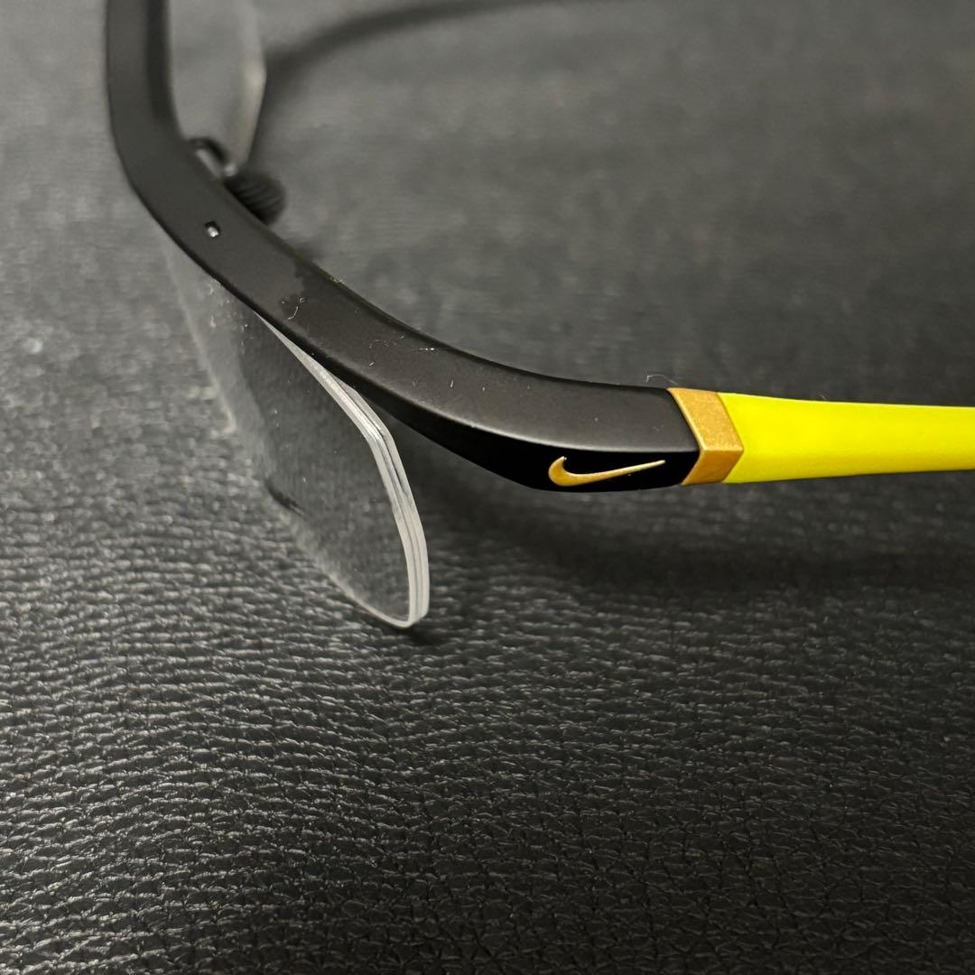 NIKE(ナイキ)ボルテックス/7070/3 メガネフレーム/イエロー×ブラック