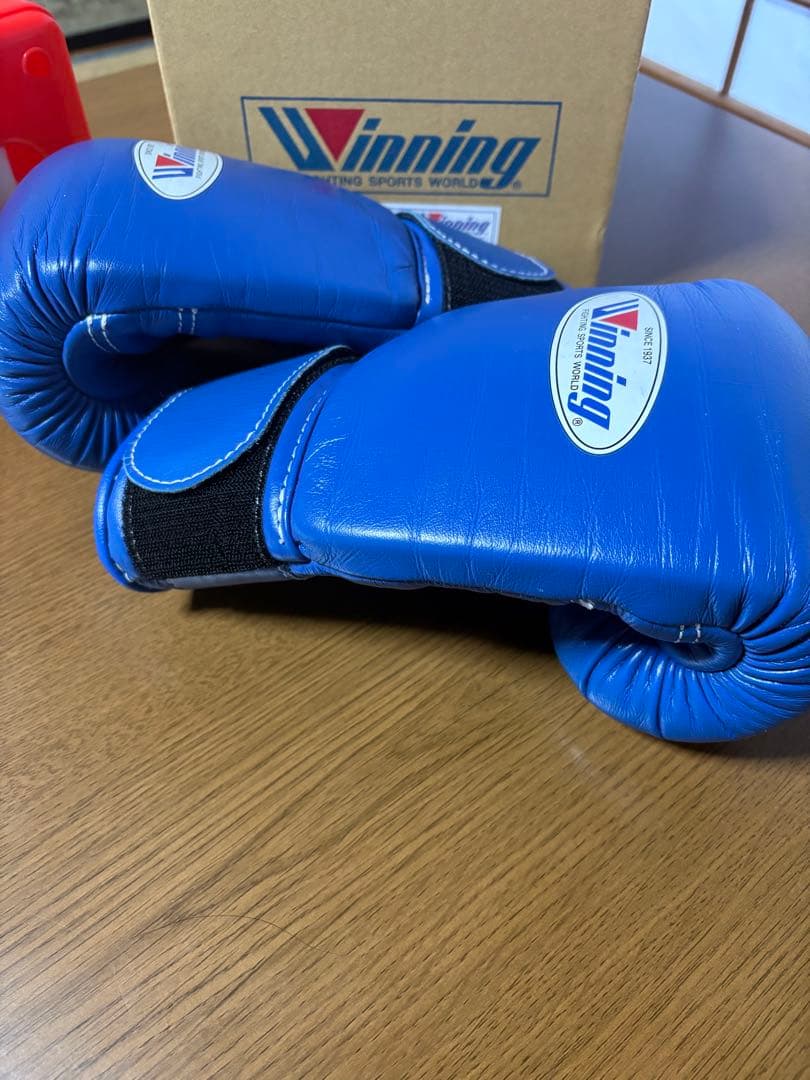 期間限定Winning ボクシンググローブ 8oz 青 マジックテープ