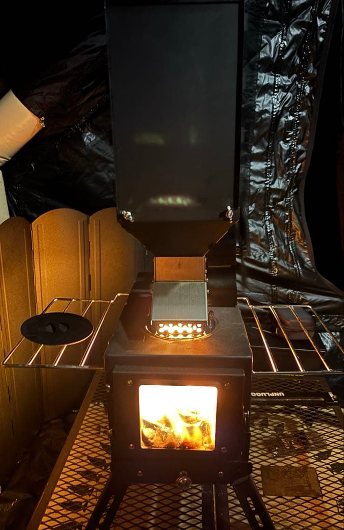 SENQI ペレット薪ストーブ 二回使用 ブラック - メルカリ