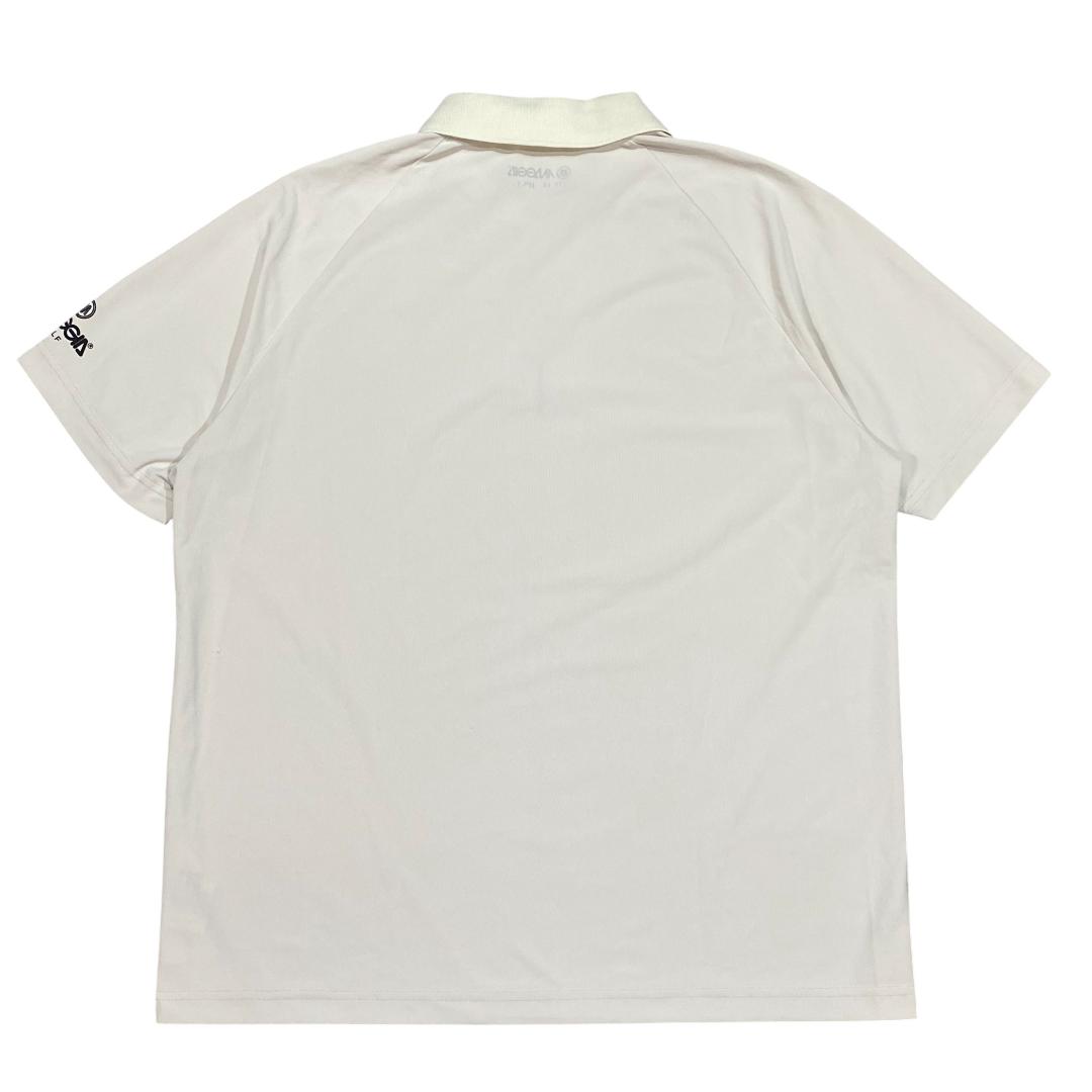 GO/LOOK! ゴルック 襟付き シャツ ホワイト ゴルフ L メンズ ロゴ柄