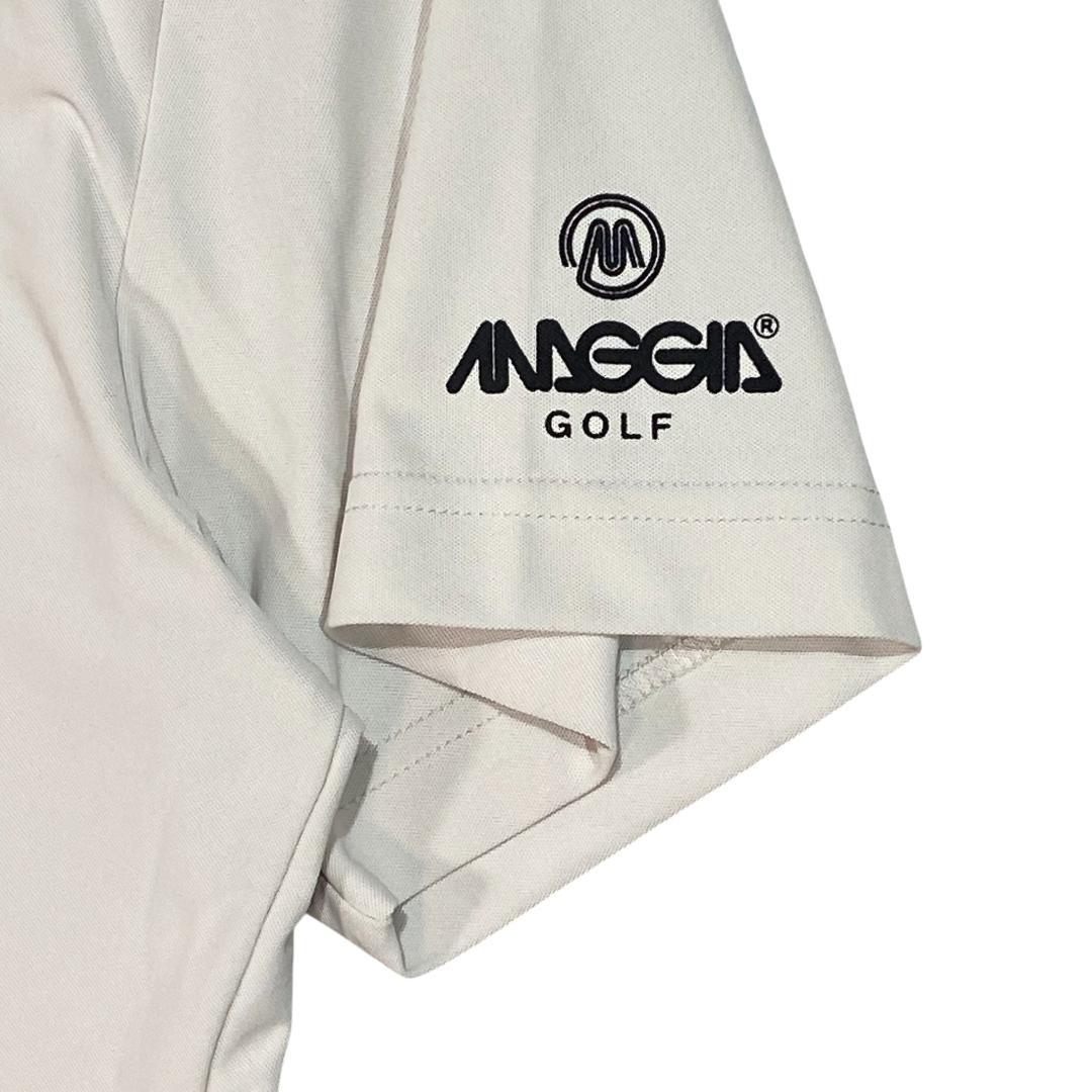 GO/LOOK! ゴルック 襟付き シャツ ホワイト ゴルフ L メンズ ロゴ柄