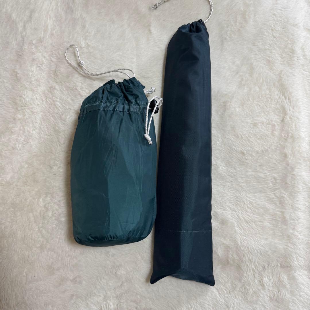 美品モンベル現行モデル　ミニタープ　ダークグリーン　ポール付