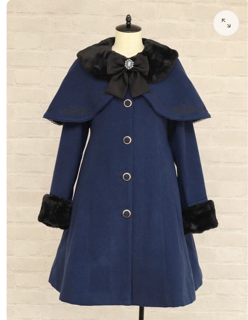 Rosette Doll ケープ付ロングコート Amavel お値下げ交渉◎