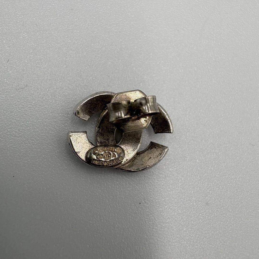 00A CHANEL シャネル 片耳 ピアス メタル ココマーク CCロゴ