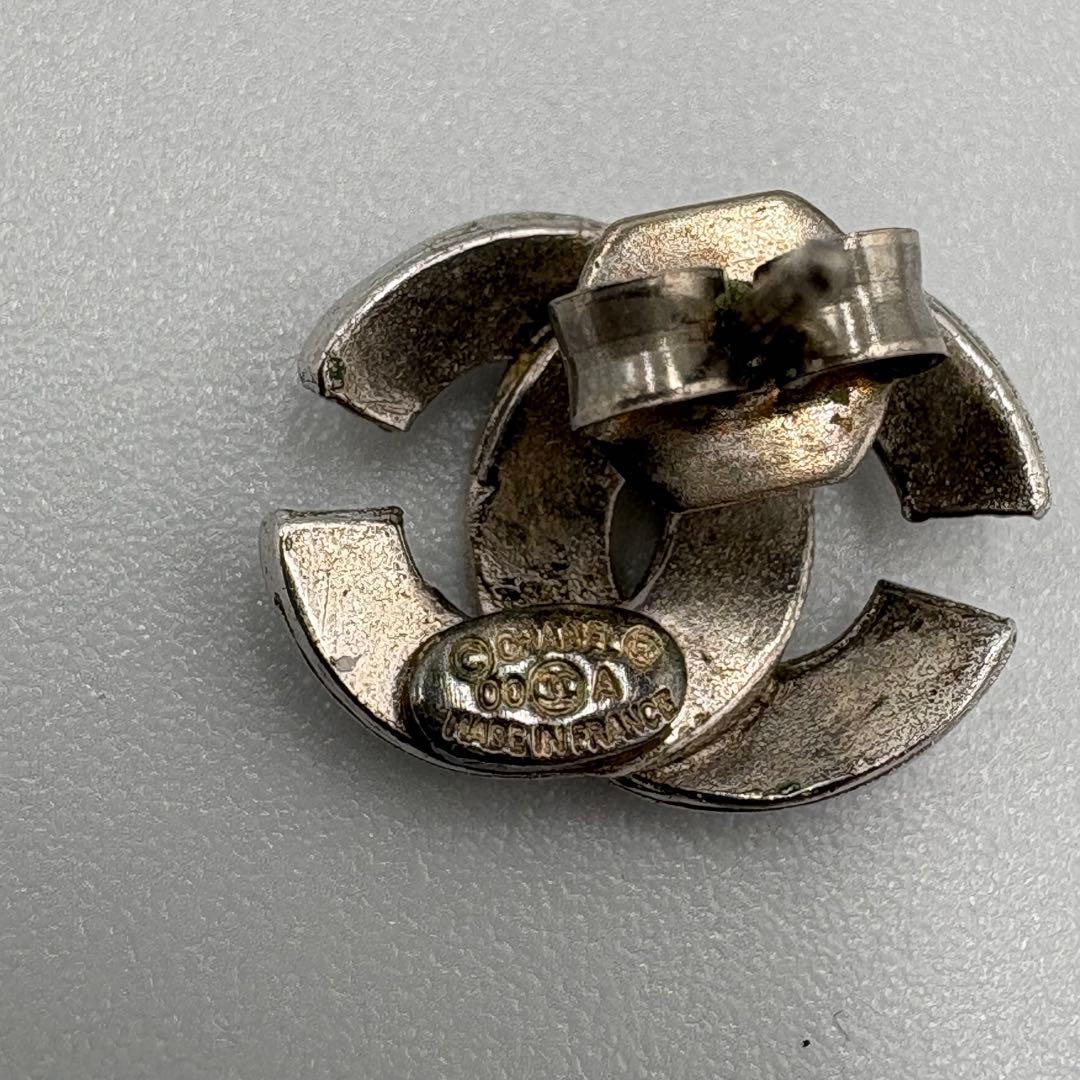 00A CHANEL シャネル 片耳 ピアス メタル ココマーク CCロゴ