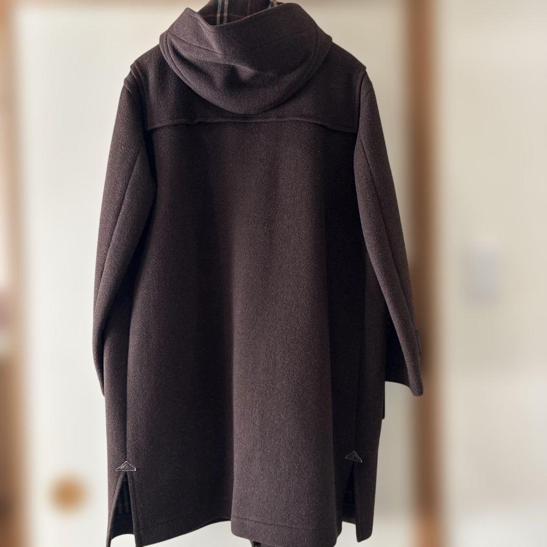 美品】BURBERRY ダッフルコート ダークブラウン M カシミヤ混 美品