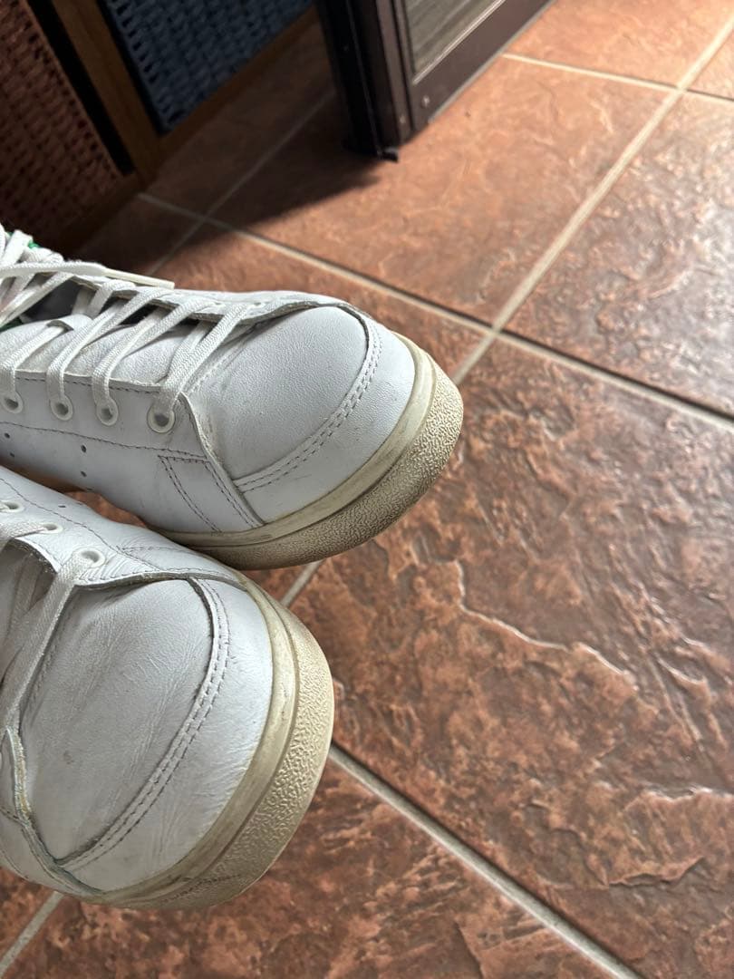 adidas Stan Smith ホワイト/グリーン ゴルフ練習用