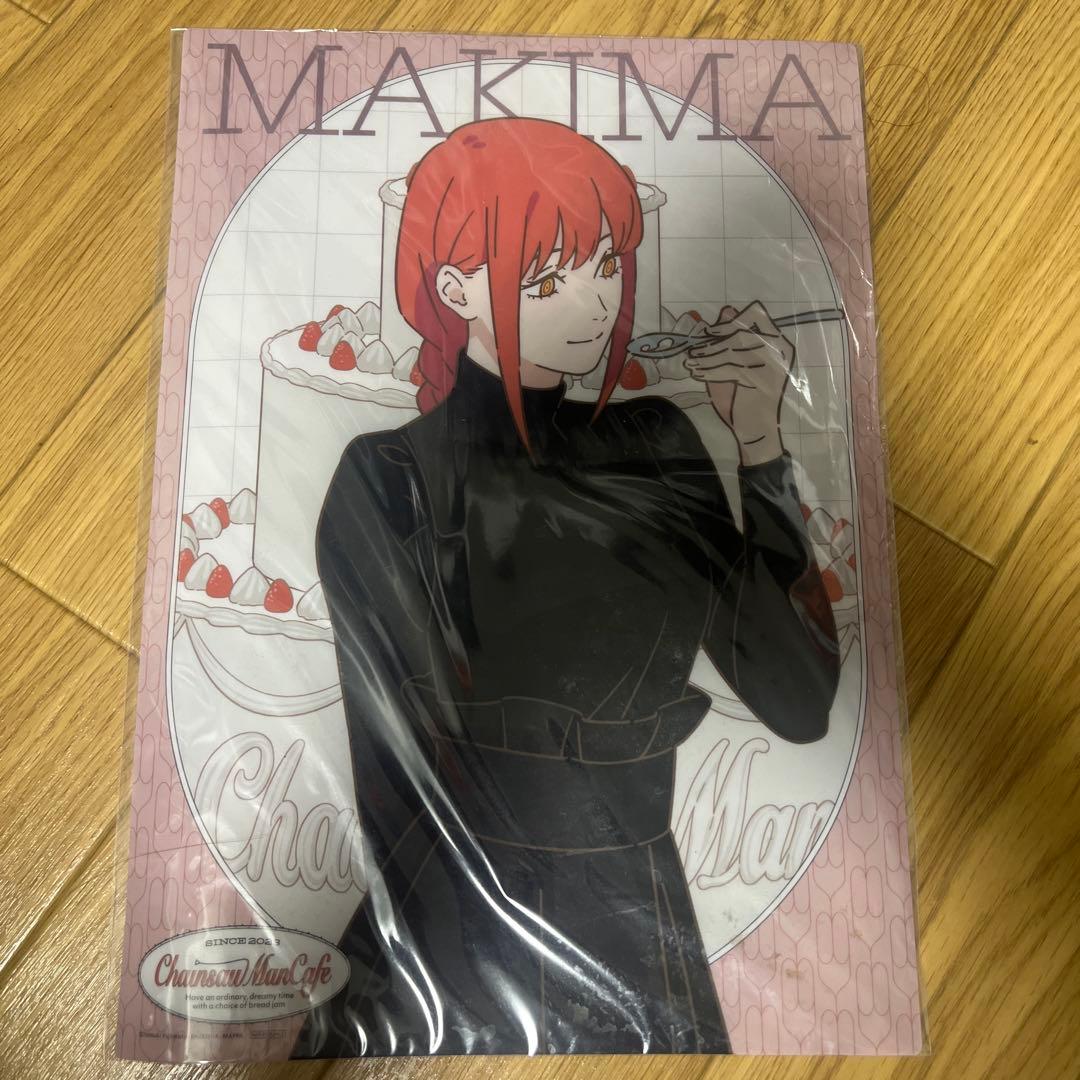 コラボカフェ カフェ チェンソーマン マキマ クリアポスター - メルカリ