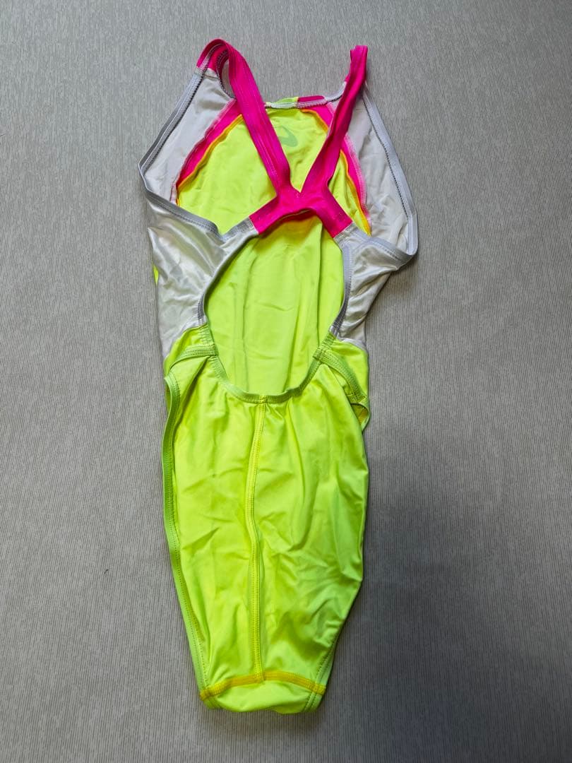 ASICS 蛍光イエロー ピンク スポーツ用水着　ハイドロCD
