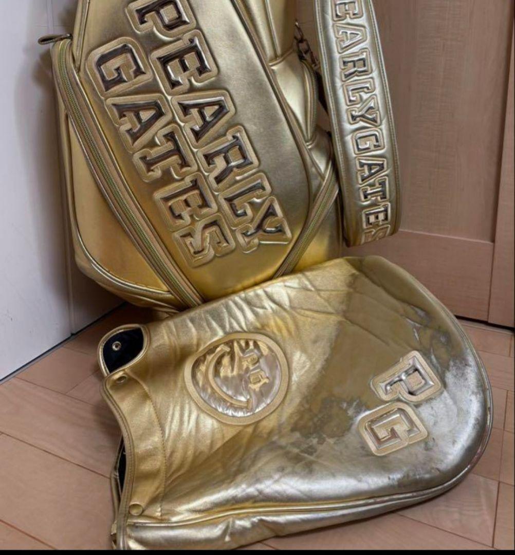 限定★パーリーゲイツ★キャディバッグ★ゴルフ★ゴルフバッグ★レア★ゴールド★金