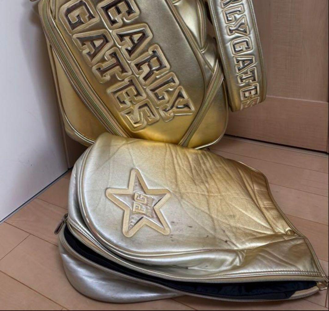 限定★パーリーゲイツ★キャディバッグ★ゴルフ★ゴルフバッグ★レア★ゴールド★金