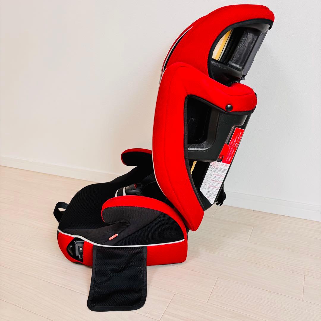 極美品】アップリカ チャイルドジュニアシート エアグルーヴ AGレッド