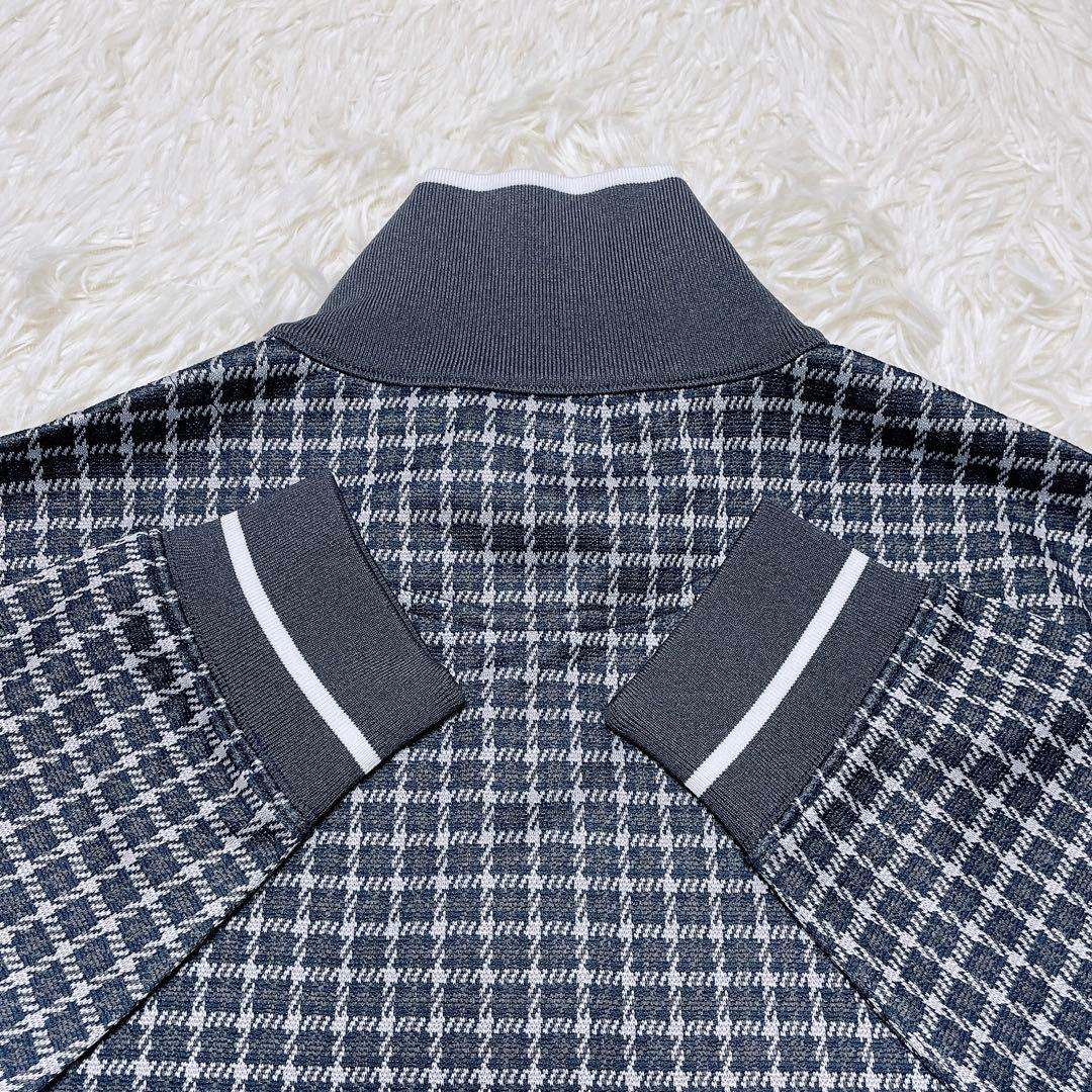 FootJoyハーフジップダブルニットジャガードスウェットシャツ