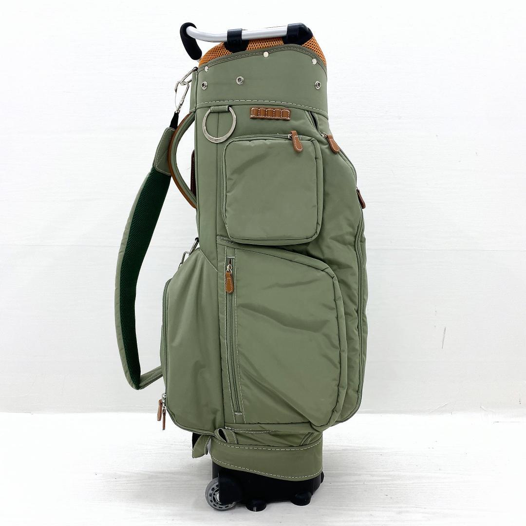 【美品‼】 OOWLS オウルス キャスター付 キャディバッグ ゴルフバッグ