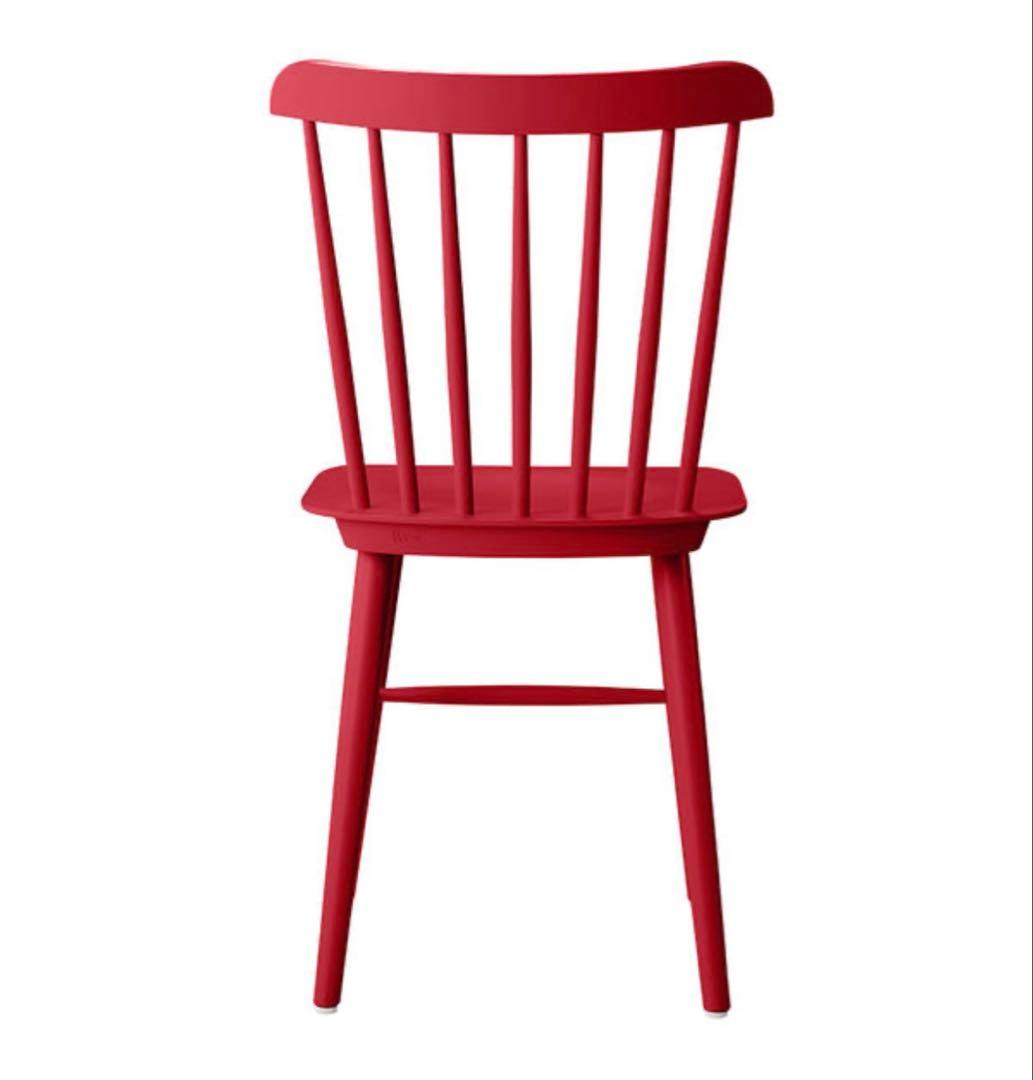 ②Oliver　ダイニングチェア　ウィンザーチェア　希少レッド まとめ買いOK✨