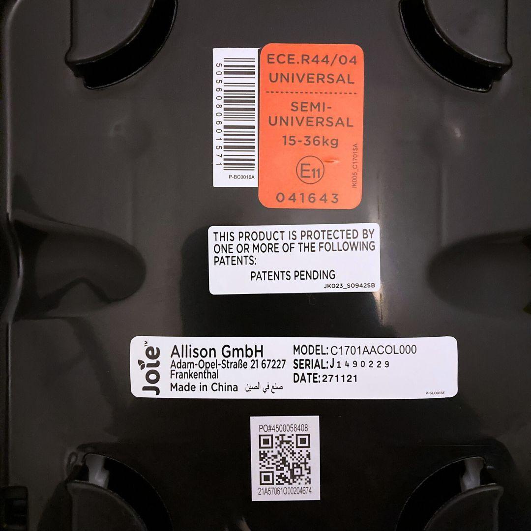 KATOJI Joie TRAVER カトージ ジョイー チャイルドシート