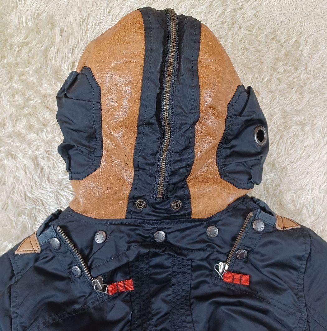 AVIREX アヴィレックス 牛革フード付き 2way フライトジャケット