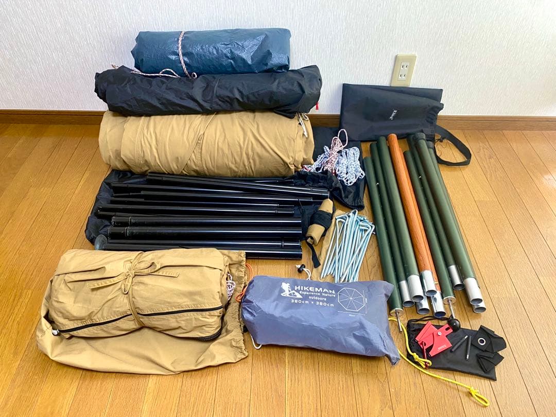 WAQ Alpha TC/FT フロントウォール　二股化パーツ　グランドシート付