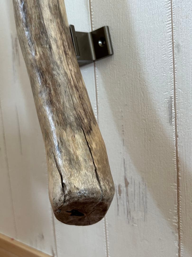 流木　ドアハンドル　ドアノブ　取手　長さ72cm　曲がり×枝×うろ　超希少