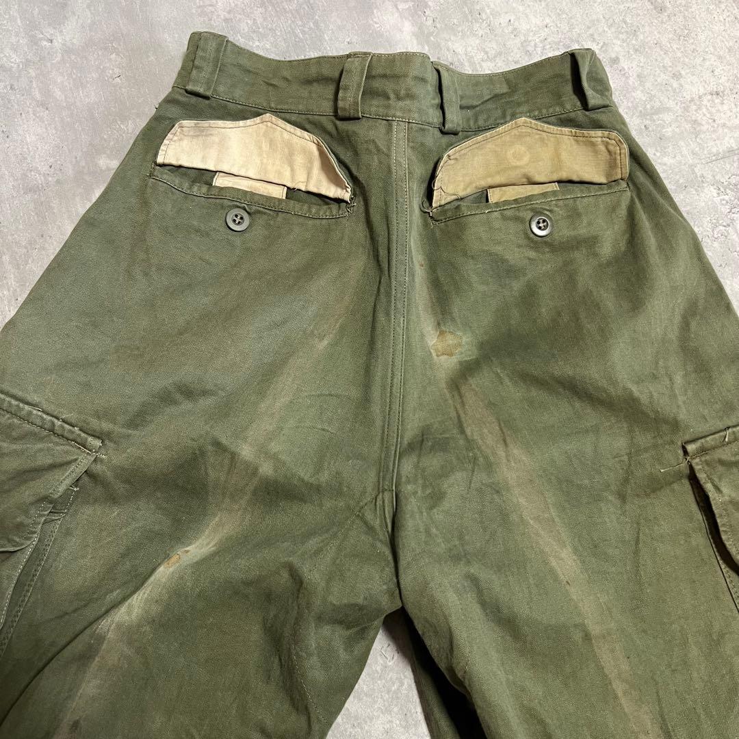 M-47 後期 M47 フランス軍 サイズ21 ヘリンボーン カーゴパンツ　希少