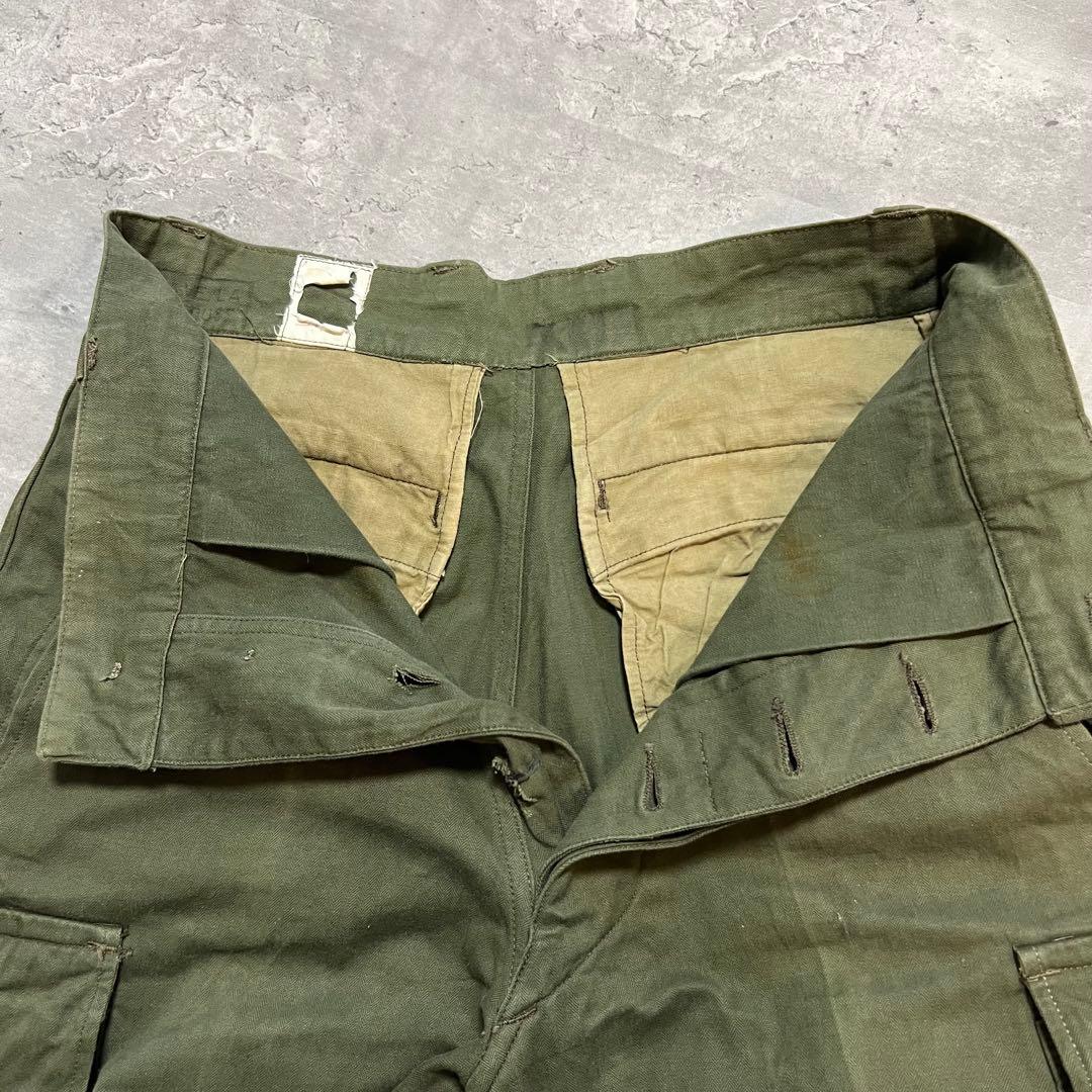 M-47 後期 M47 フランス軍 サイズ21 ヘリンボーン カーゴパンツ　希少