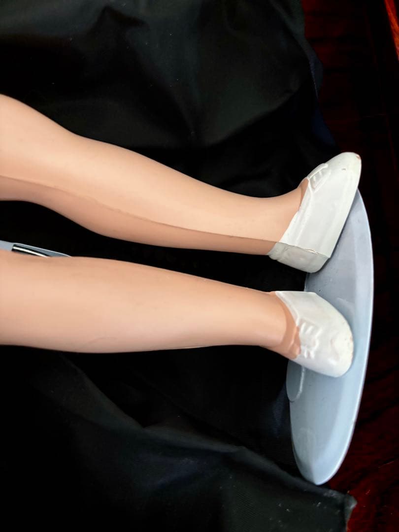 7月4日まで　希少　フランス　修道女　アンティーク　ドール　人形　スタンド付き