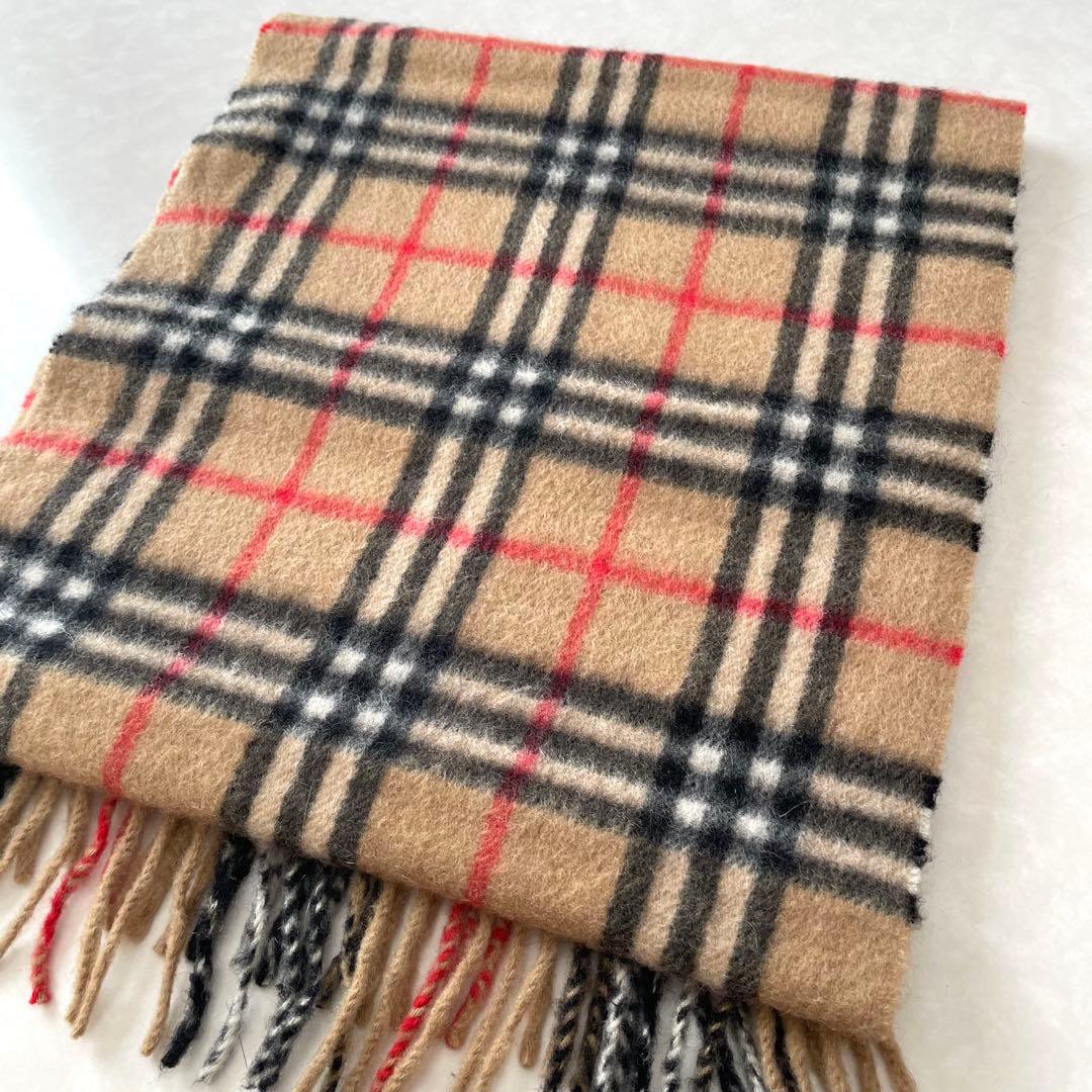 Burberrysバーバリー　マフラー　カシミア100% 男女　ノバチェック