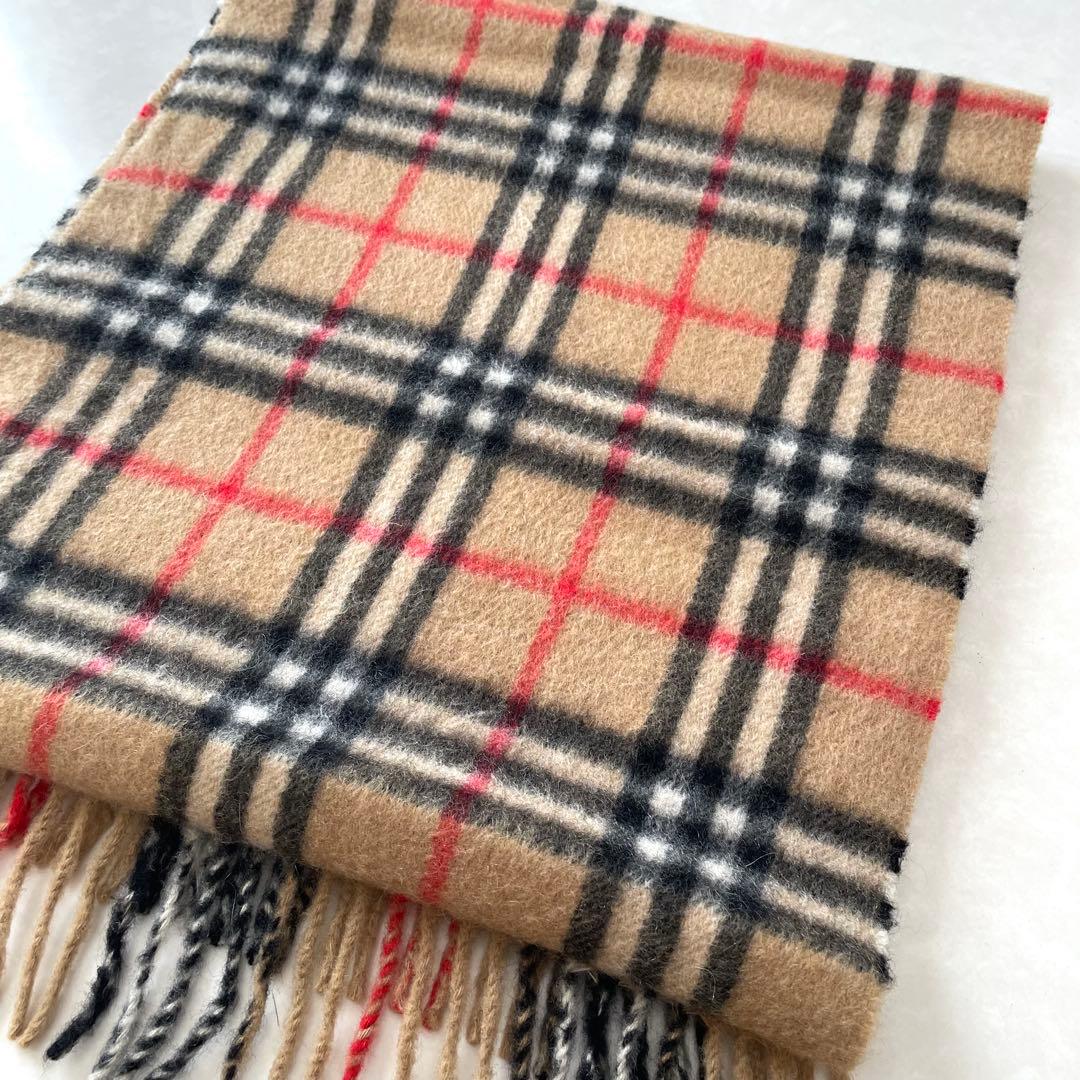 Burberrysバーバリー　マフラー　カシミア100% 男女　ノバチェック