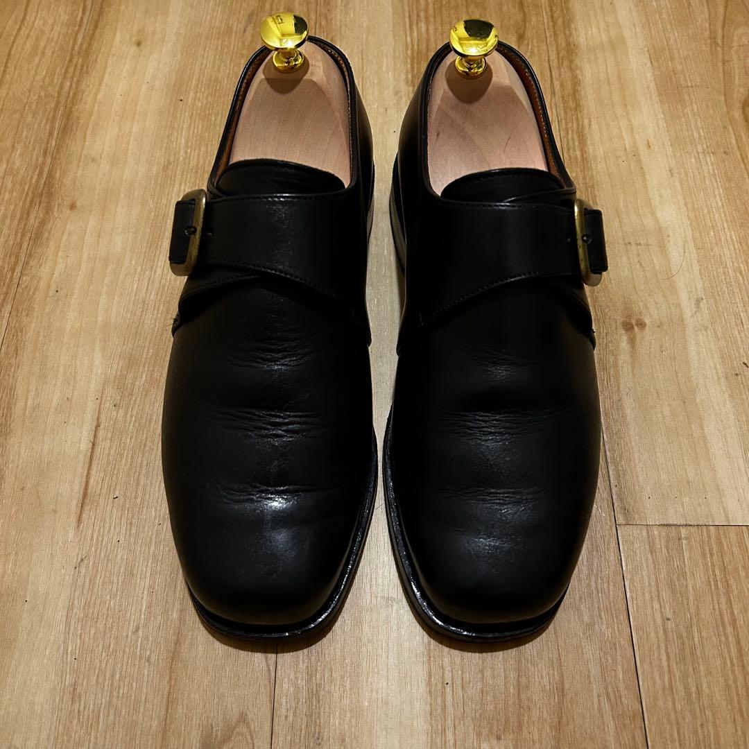 美品】【Paraboot】シングルモンクストラップ ブラック