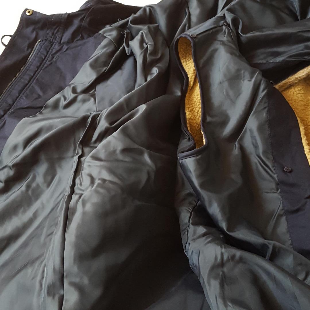 新品　SM2☆ネイビー／ライナー付きもこもこあったかモッズコート