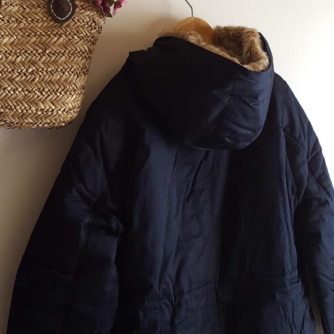 新品　SM2☆ネイビー／ライナー付きもこもこあったかモッズコート