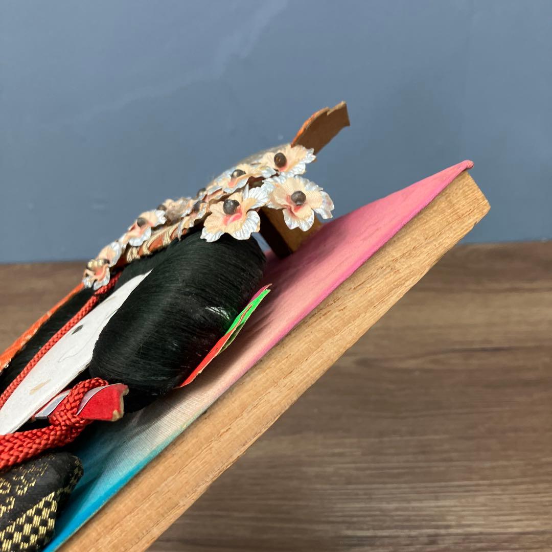 E-5 昭和レトロ 正月飾り 押絵羽子板 伝統工芸品 扇 縁起物 お正月 飾り