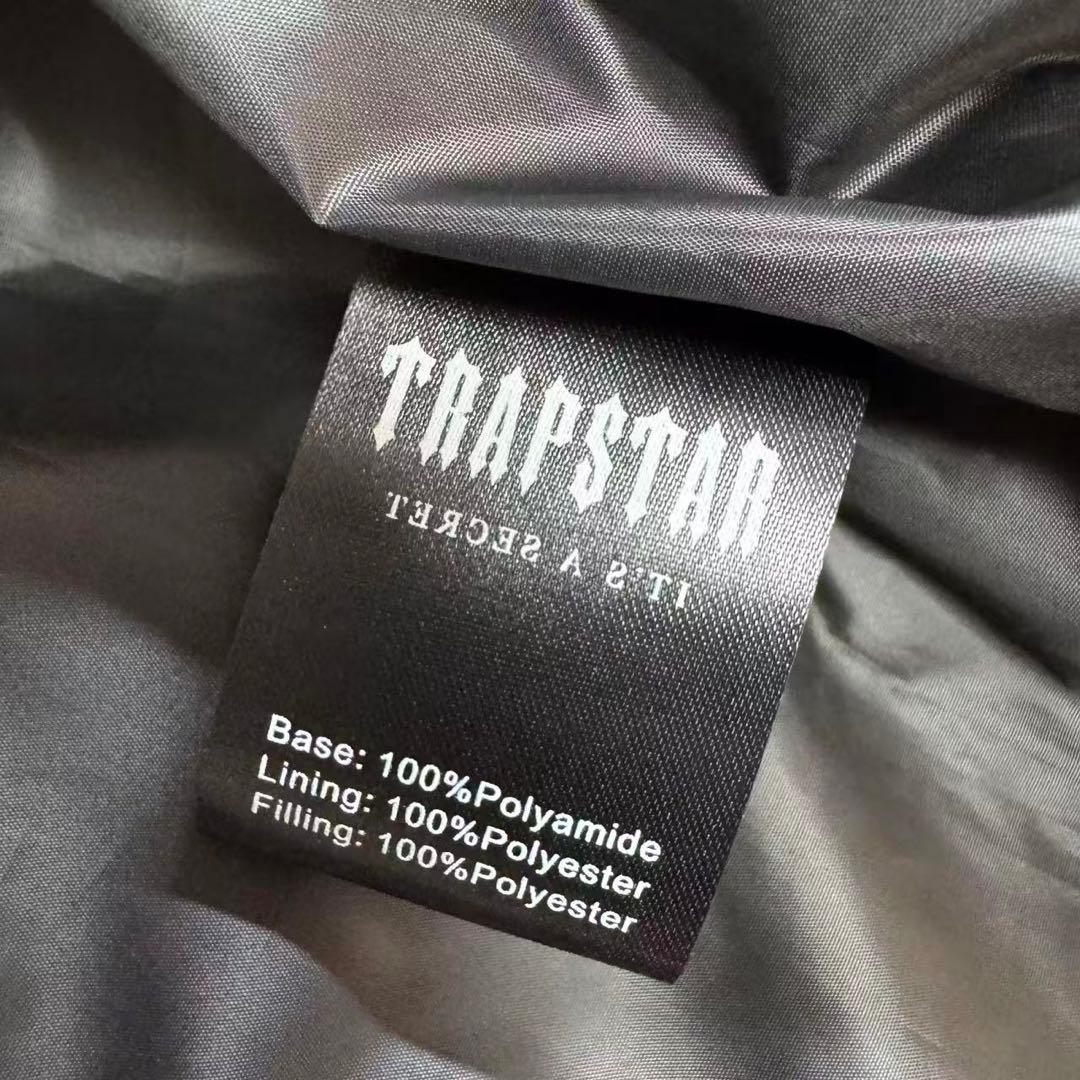 新品 TRAPSTAR 光沢ブラック ダウンジャケット Mサイズ h