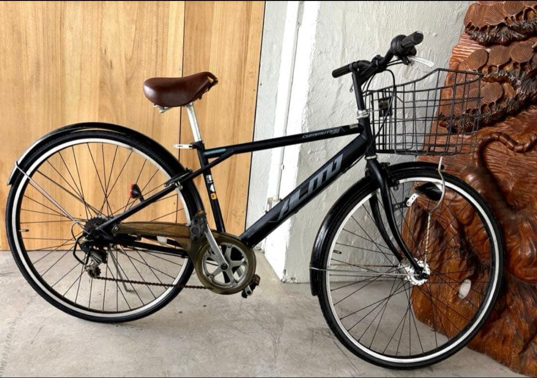 ⭕️現状渡しA-LOG COMMUTER 自転車 ブラック　6段変速27インチ
