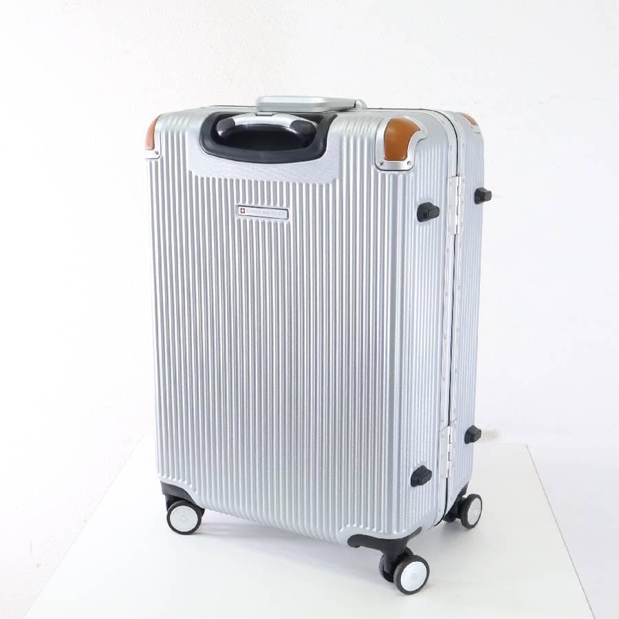 値下展示品 スイスミリタリー スーツケース 64L TSAロック付き シルバー系