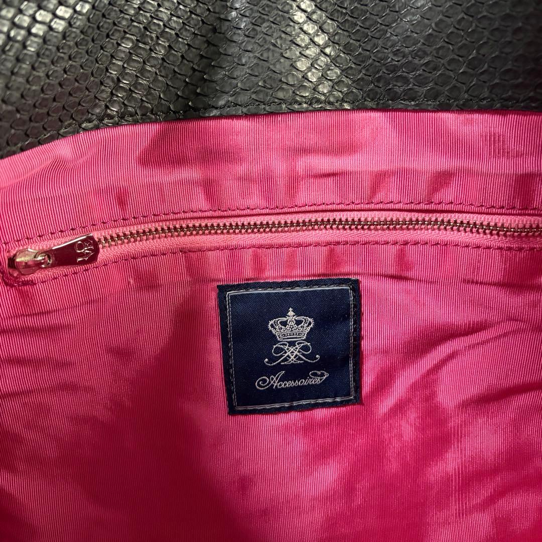 ぴょぴょ ADMJ　 エーディエムジェイ　パイソン　ショルダービジュー付き