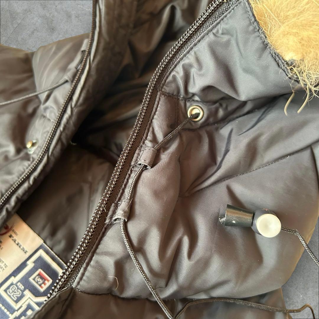 Phat Farm ダウンジャケット ファー　HIPHOP 90s Y2K 黒