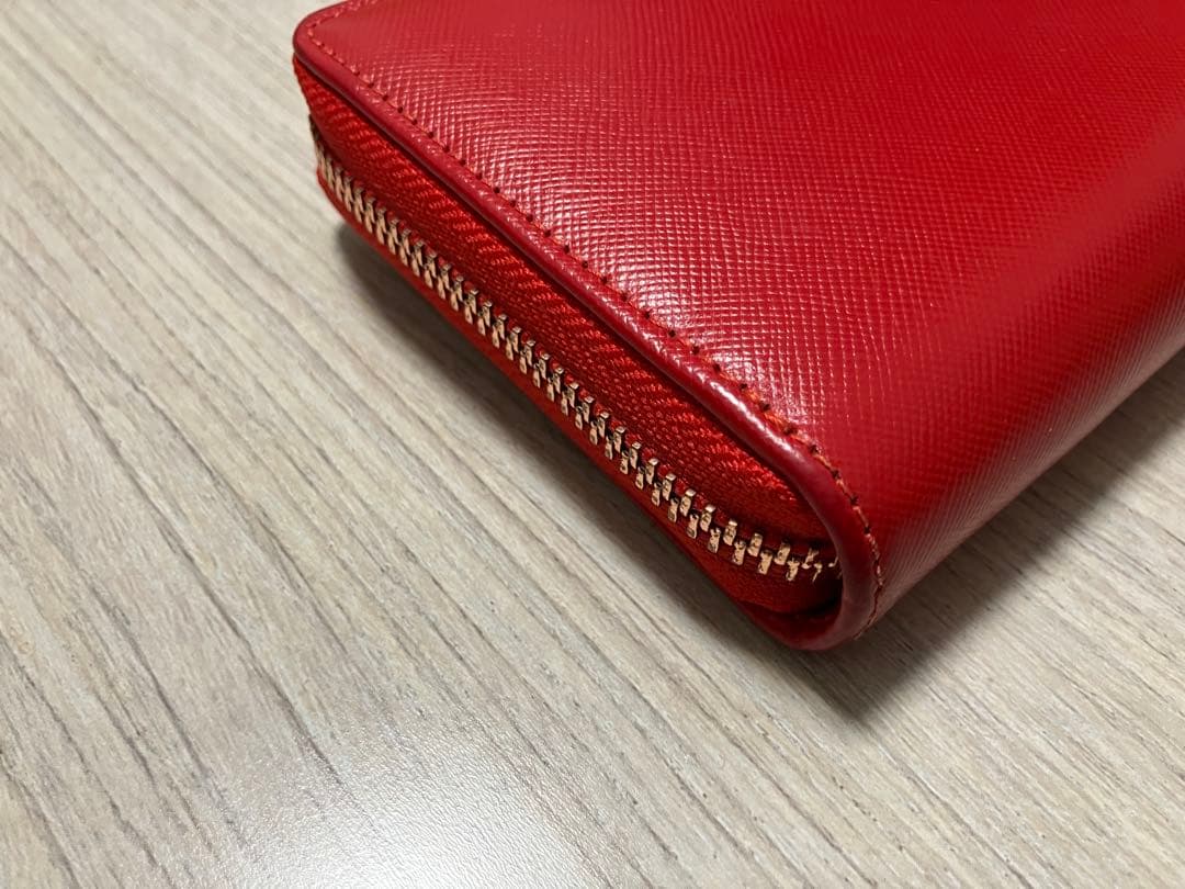 【美品】ヴィヴィアンウエストウッド サフィアーノラウンドジップウォレット