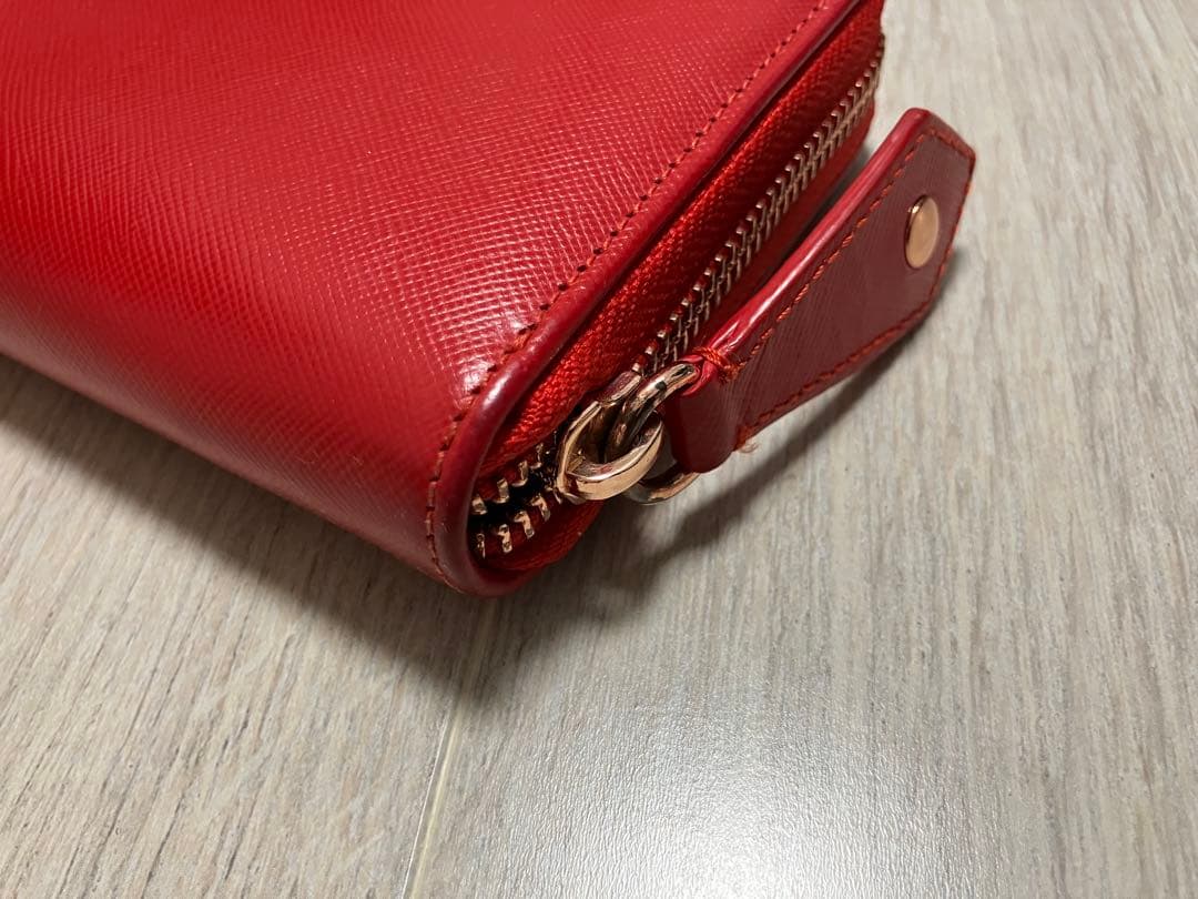 【美品】ヴィヴィアンウエストウッド サフィアーノラウンドジップウォレット