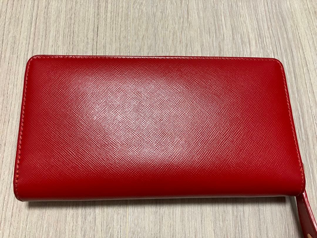 【美品】ヴィヴィアンウエストウッド サフィアーノラウンドジップウォレット