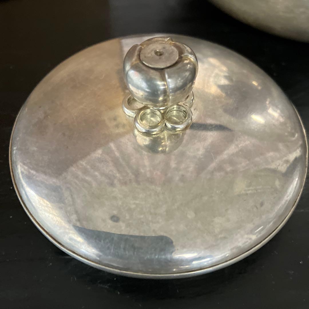 明治の金工師「中川九世浄益」作「南鐐（なんりょう）」純銀湯沸 重さ