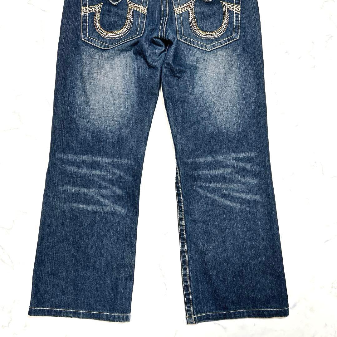 トゥルーレリジョン レインボーステッチ ブーツカット 34 BILLY デニム