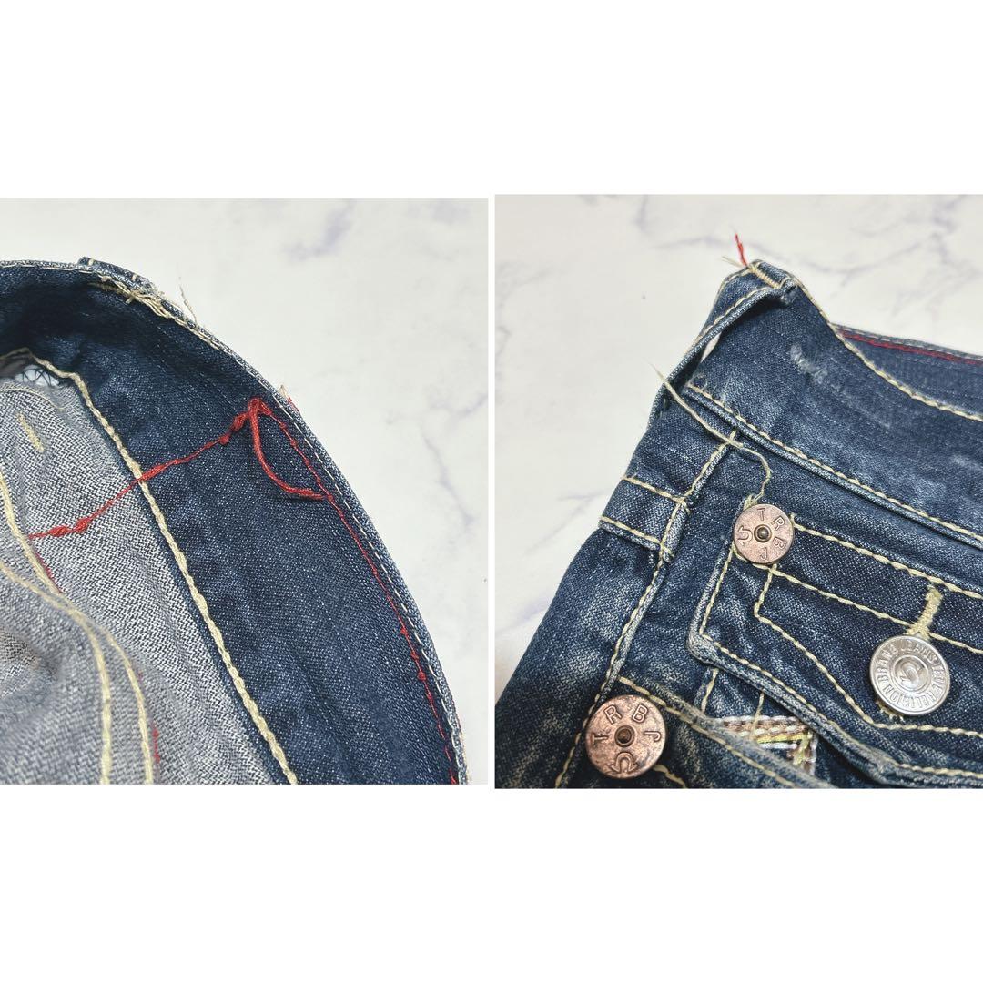 トゥルーレリジョン レインボーステッチ ブーツカット 34 BILLY デニム