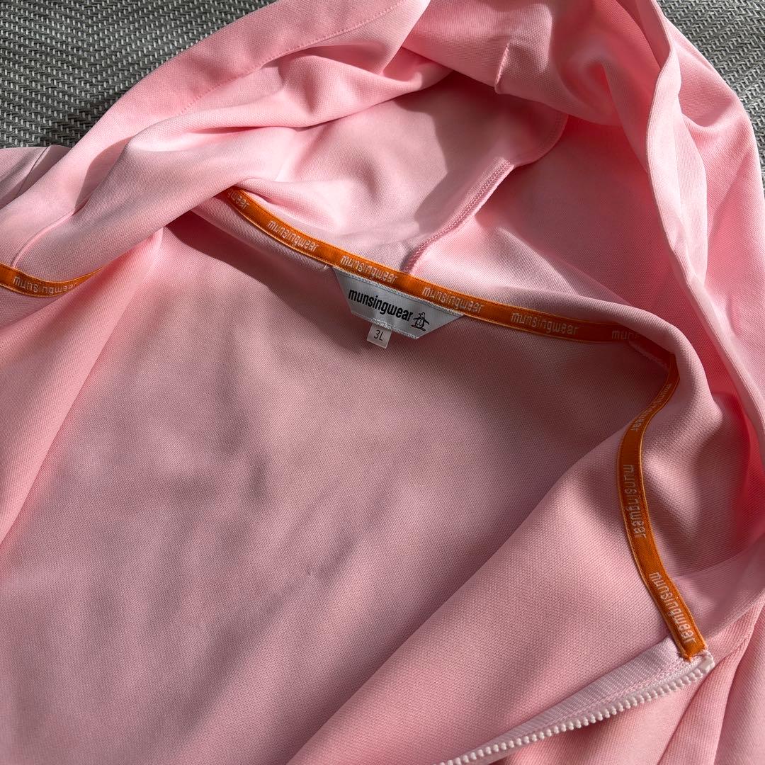 新品 munsingwear 吸汗ストレッチフルジップフレアパーカー