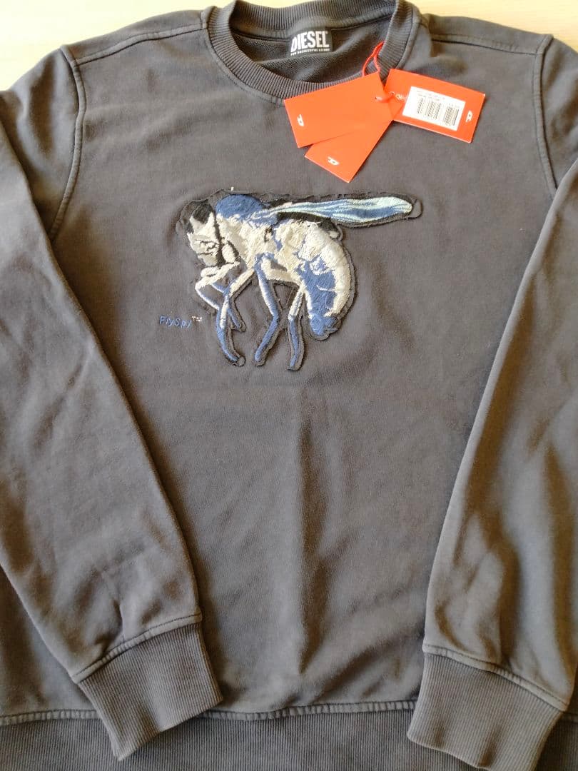 DIESEL（GINNLONG刺繍 SWEAT-SHIRT）＆キャップ2点新品