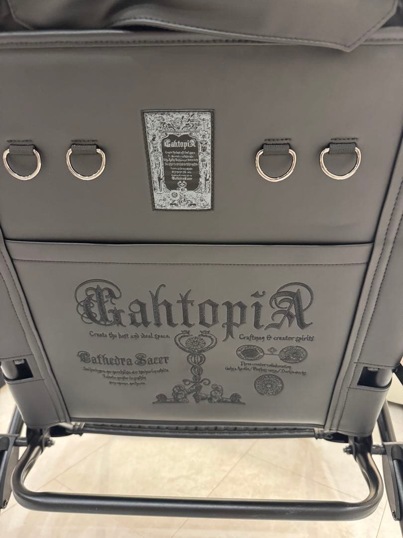 GAHGA GAHTOPIA ガートピア ハイバック 張替シート&肘掛黒刺繍