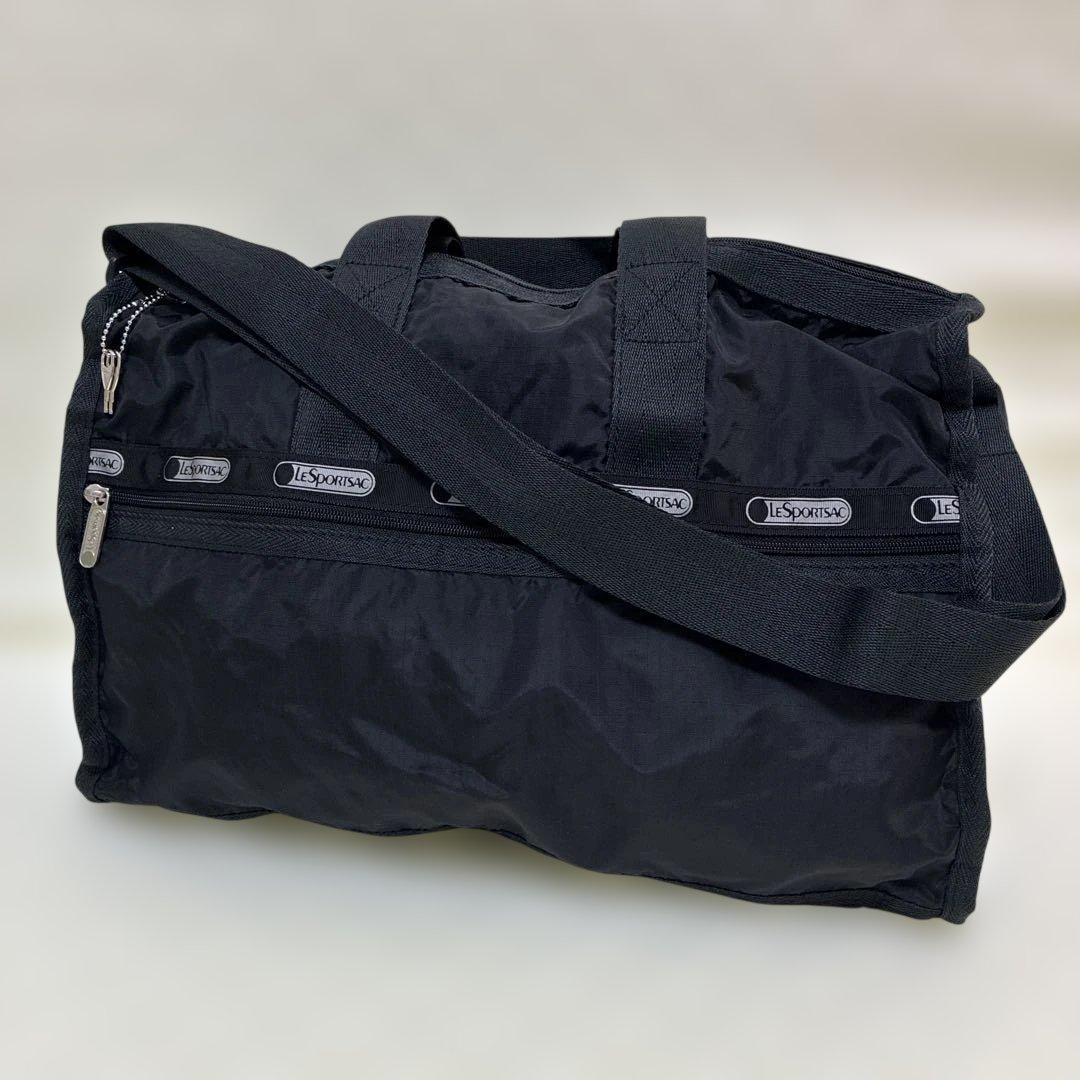 レスポートサック ボストンバッグ ショルダーバッグ ブラック 2way 鍵付き